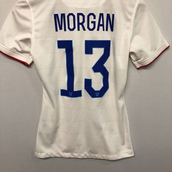 Nike Women 2014 Morgan #13 USA Soccer Jersey Size Small M188 -19 - Picture 11 of 16